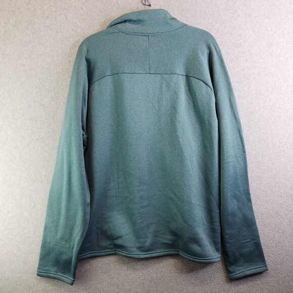 LL Bean Sweater Mens XL Green Mountain Fleece 1/2 Zip Sweatshirt Hiking Trails - Picture 6 of 16